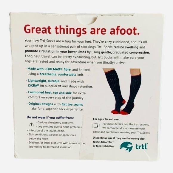 NIB TRTL Socks Multicolored Lemon Print Socks Breathable Stockings Lycra Socks - Picture 4 of 4